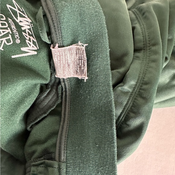 Vintage Stussy 1990s Skull Crown Green Baseball style Jacket Mens size XL - Picture 6 of 12